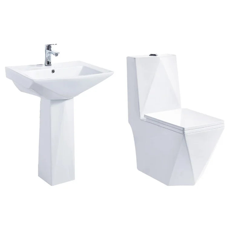 Sanitaires Salle de Bain en Céramique Deux Pièces