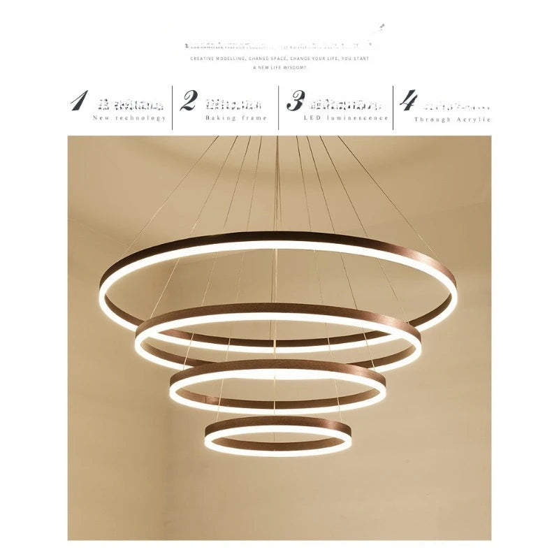 Lustre Anneau Minimaliste