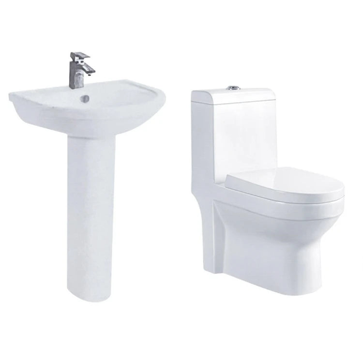 Sanitaires Salle de Bain en Céramique Deux Pièces