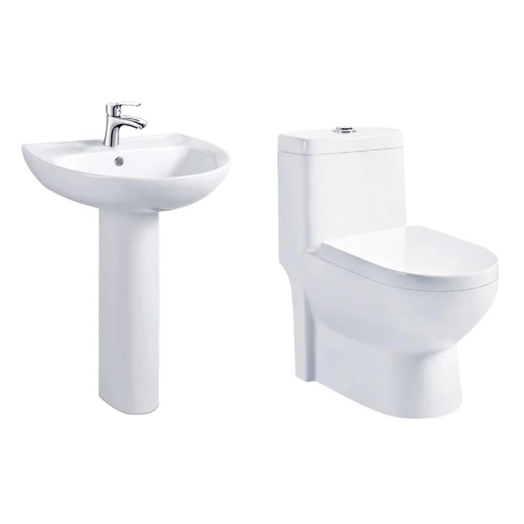 Sanitaires Salle de Bain en Céramique Deux Pièces