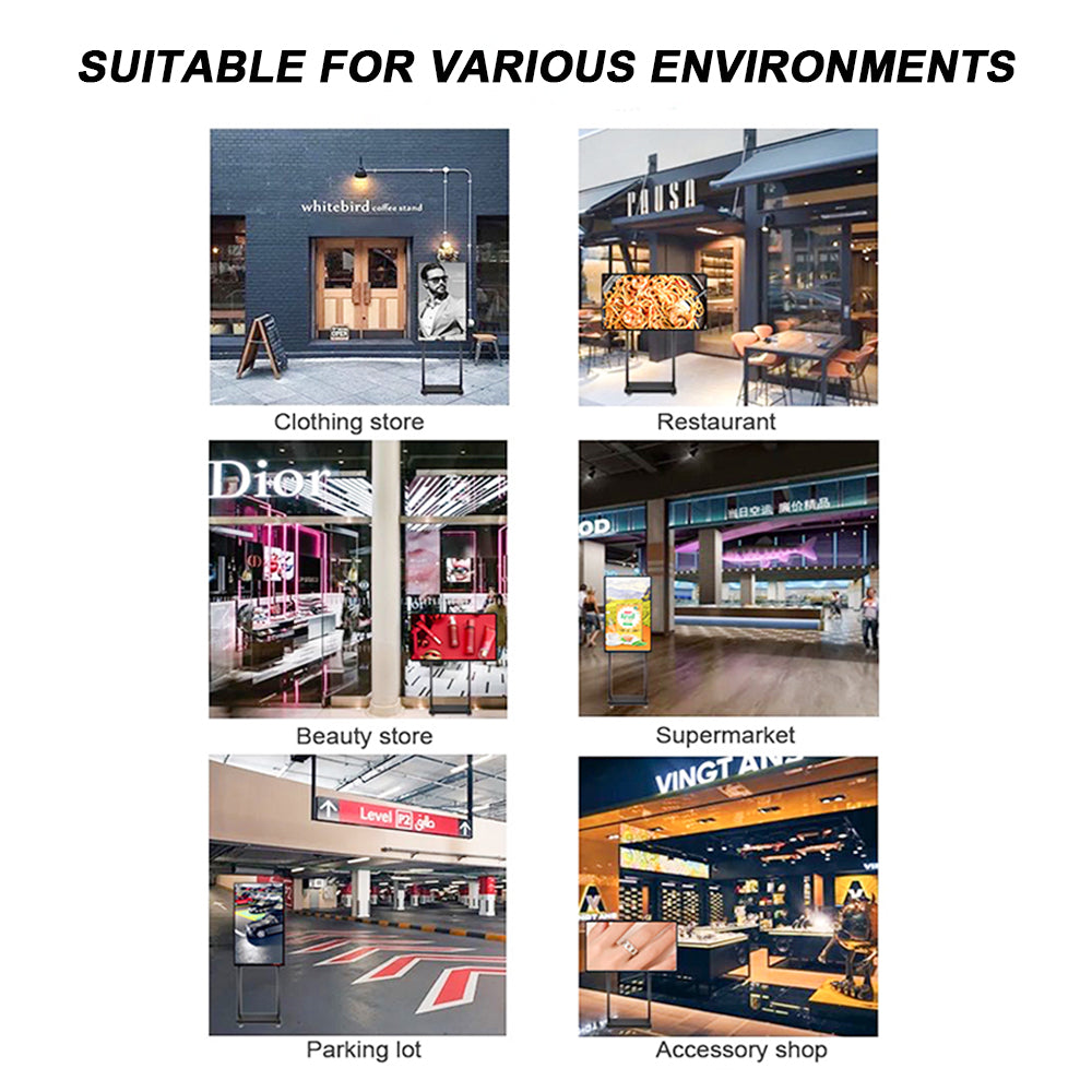 Kiosque LCD 43″ – Support de sol & Mur