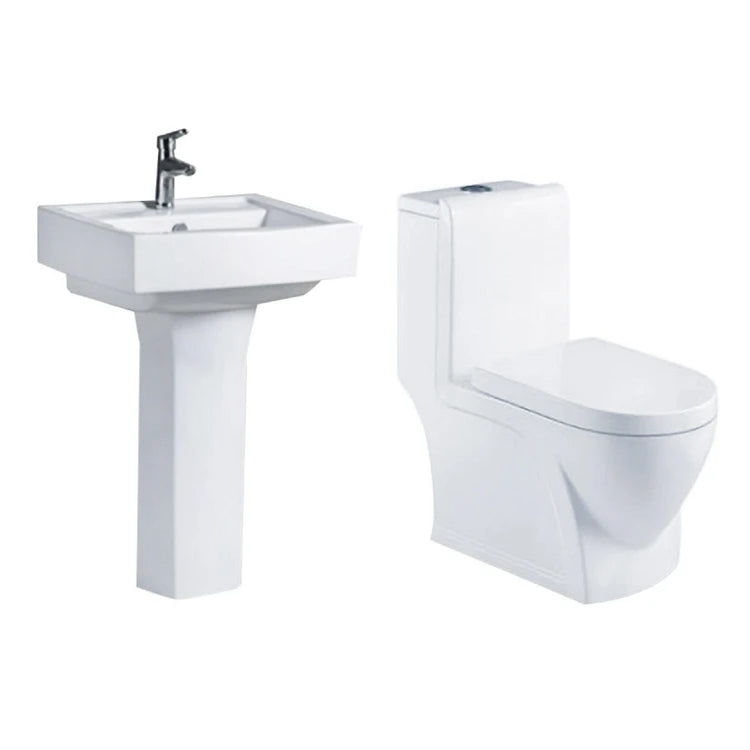 Sanitaires Salle de Bain en Céramique Deux Pièces