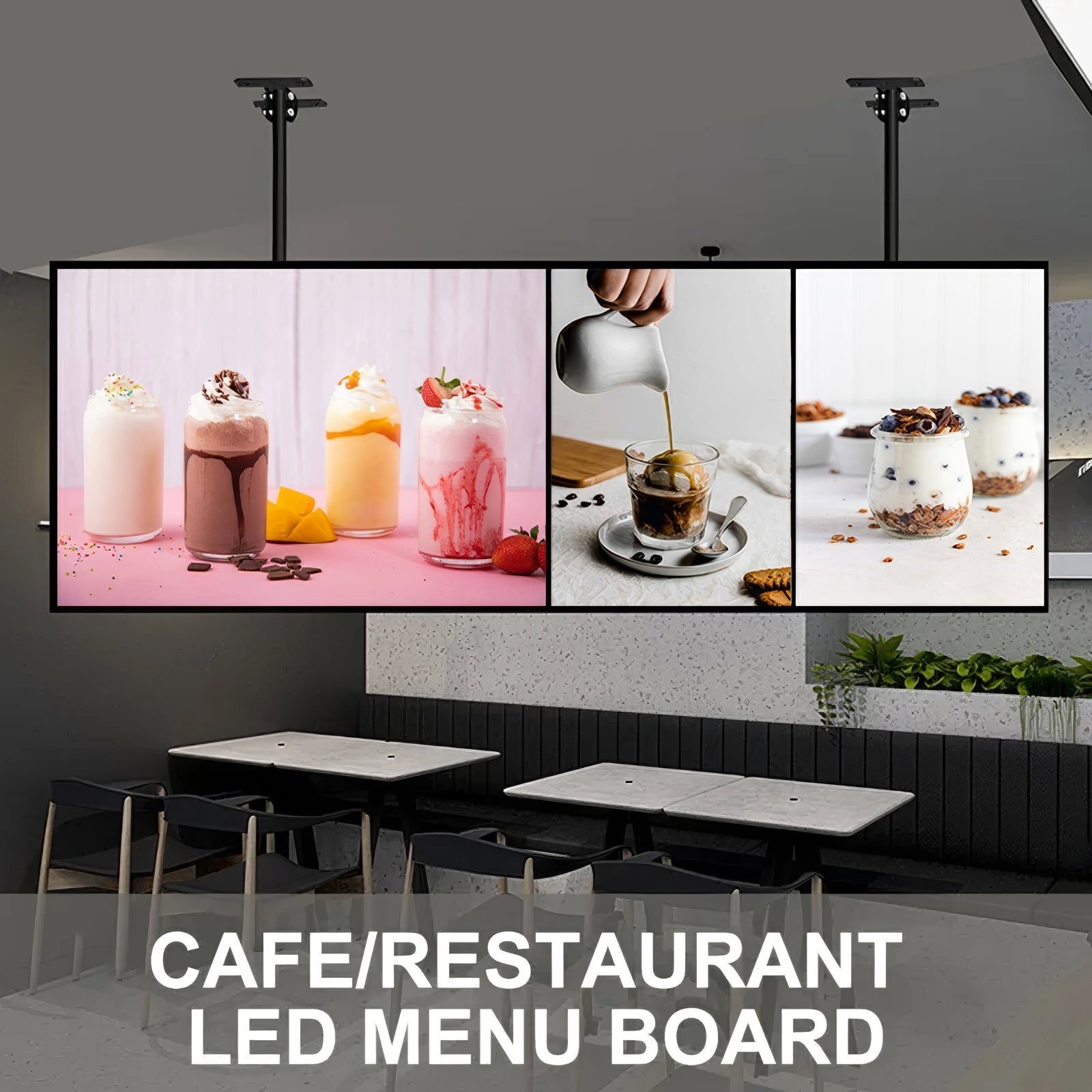 Écran Menu & Affichage Publicitaire LED