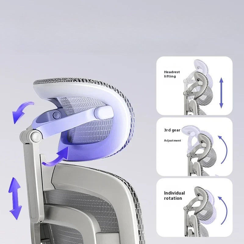 Chaise de Bureau Ergonomique avec Appui-Tête