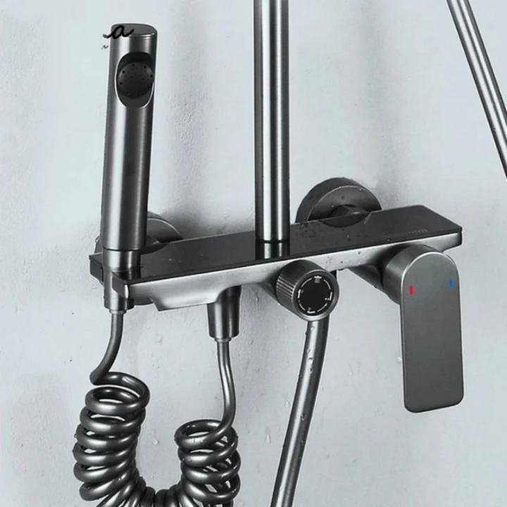 Ensemble de Douche Design en Cuivre Brossé