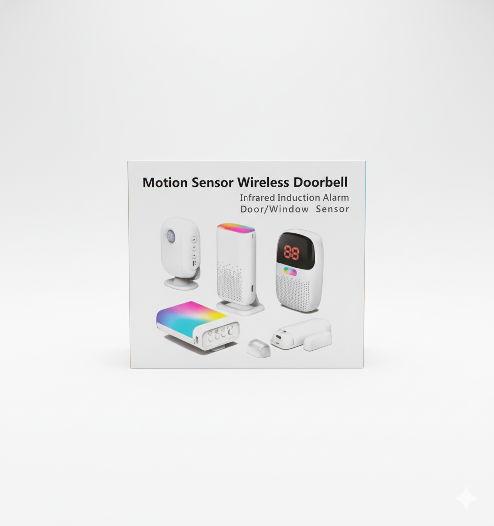 Sonnette sans fil avec capteur infrarouge + capteur porte/fenêtre