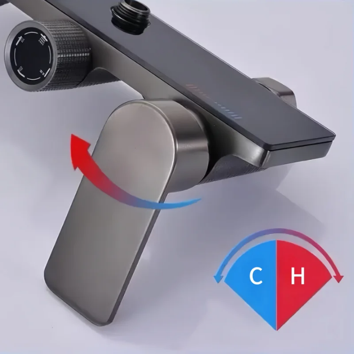 Ensemble de Douche Design en Cuivre Brossé